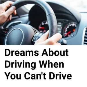 Dreams About Driving When You Can't Drive