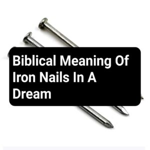 Biblical Meaning Of Iron Nails In A Dream